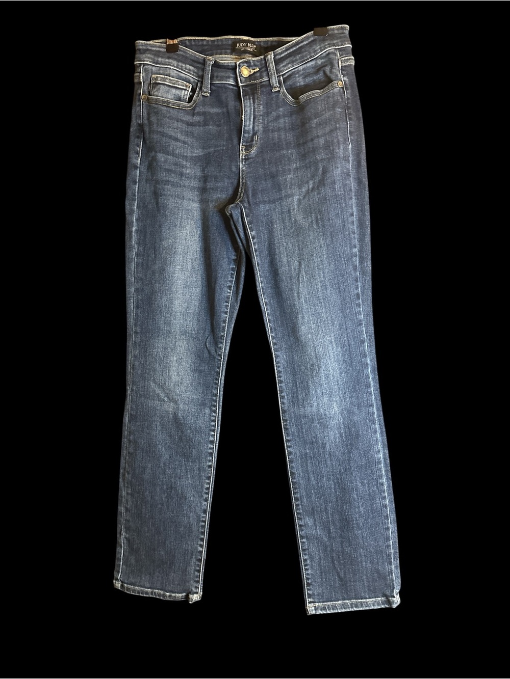 Judy Blue Women’s Straight Leg Jeans - Medium Blue Wash